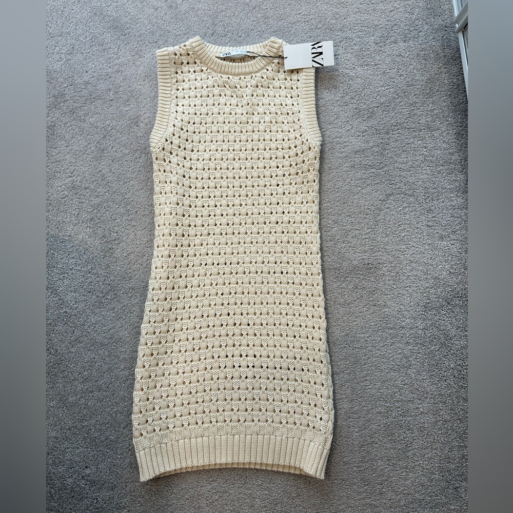 BRAND NEW Zara Knit Coverup Dress